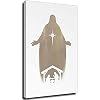 Religieuze Kruis Jezus Christus Minimalistische Unframe-stijl1 28×40inch (70×100cm) Zaal