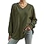 Army Green V Neck