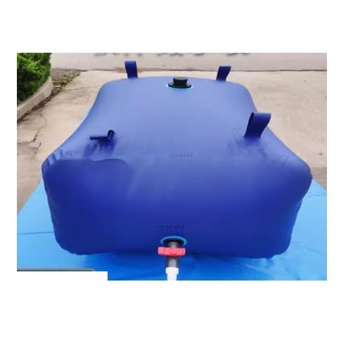 Piscinas Desmontables, PVC Vejiga De Almacenamiento De Agua/Tanques De Vejiga De Agua For Autocaravana/Jardín Exterior/Cama Rodante Contenedor De Agua Azul, Depósito De Agua(8000L/4x2x1cm)