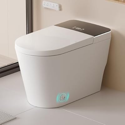 Smart Toilet with Bidet Built in, ADA Height Toilet bidet with Foam Shield, tankless Toilets and Bidets with Heated Seat, LED Display