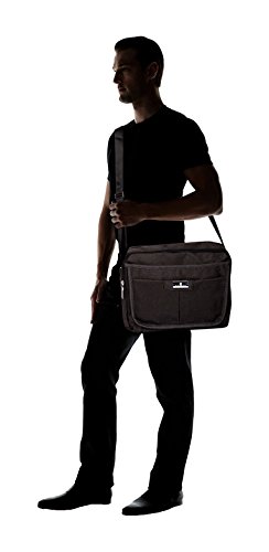 Image of Fabric 2-Liters Black 14 inch Laptop Bag (BAGTL0147)