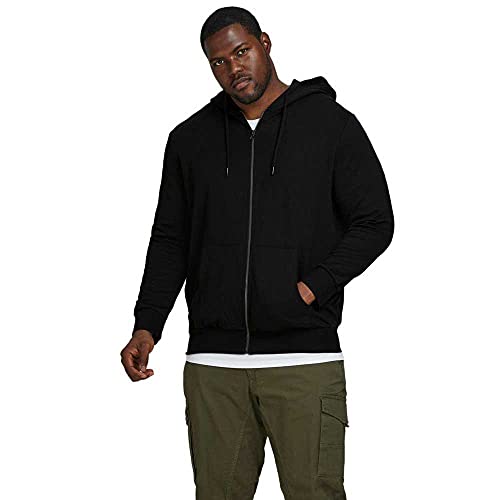 JACK & JONES Male Kapuzenjacke Plus Size Einfarbig Kapuzenjacke