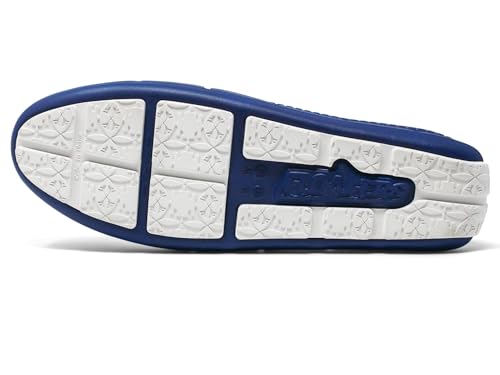 Floafers Sunset Slide - Unisex Slides - Sectional Traction - Utility Hole at Heel - Scuff-Proof Rubber Outsole Navy Peony/Bright White Men's 3, Women's 5 Medium2