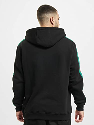 Urban Classics Felpa con Cappuccio a Strisce sulle...