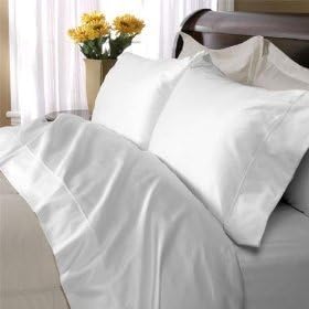 Egyptian Cotton 1000 Thread Count Solid Sateen 3 Pc Duvet Cover Set White-King SOLD BY VANESSA CLASSIC
