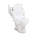 Drive Medical Preservetech Universal Raised Toilet Seat with Handles, White
