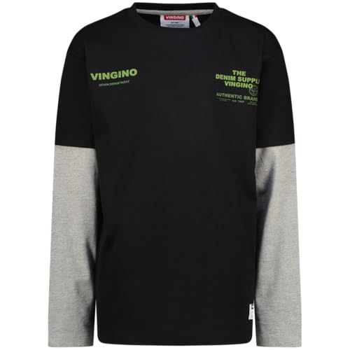 Vingino Garçons Jimme Vêtement Noir Profond Taille 16 Ans Tendance