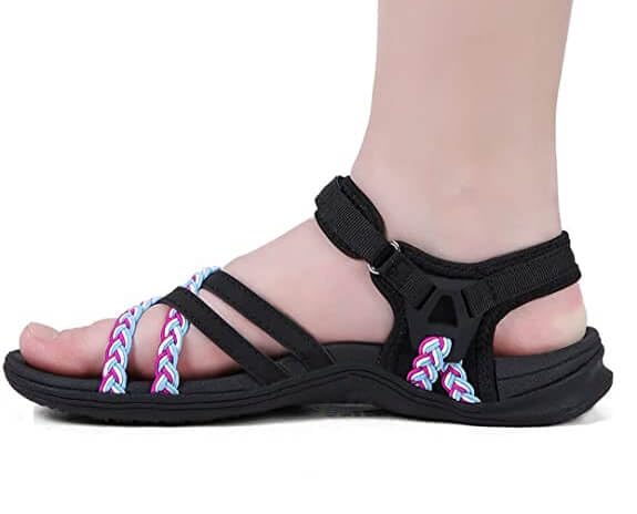 Image of UBFEN Womens Hiking Comfortable Sport Sandals Outdoor Walking | Casual Lightweight Water Sandals with Adjustable Straps Arch Support for All-day Wear, Beach, Vacation, Adventure, Camping