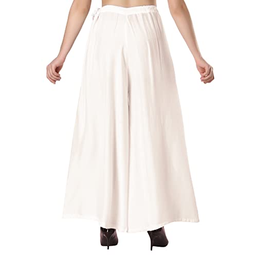 Image of Super Soft Flared Solid Rayon Sharara In 10 Attractive Colours For Women's And Girl's