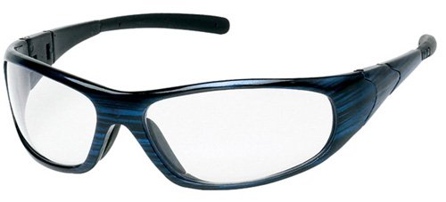 Liberty Glove & Safety BU1726G ProVizGard Cyclone Protective Eyewear, Gray Lens, Blue Frame (Case of 6 Pairs)