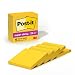 Post-it Super Sticky Notes, 2x Sticking Power, 3 x 3-Inches, Electric Yellow, 5-Pads/Pack (654-5SSY)