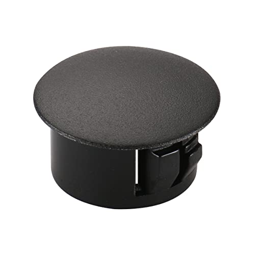 Image of Baomain 100-Pack Plastic Hole Plugs Black 5 /8 inch (16mm) Locking Hole Plugs HP-16 Snap-in Panel Covers for Furniture, Cabinets & Automotive