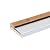 Oak & Aluminum Adjustable Threshold 3 5/8" Wide Adjustable from 1 1/8" to 1 1/2" High (36" Long Silver)