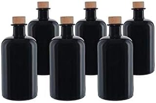 casavetro 500 ml barna üveges palack szett 6 db apotékárius stílusú - 6 x 500 ml