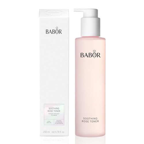 Babor Soothing Rose Toner, Alcohol-Free Brightening Face Toner with Antioxidant Complex and Vitamin B, to Detoxify and Clarify All Skin Types, 200 ml