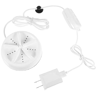 Abaodam Mini Washer Portable Turbine Washing Machine for Underwear and Socks, Easy to Use with Abs Resin Material, Compact Design for Travel and Business Trips