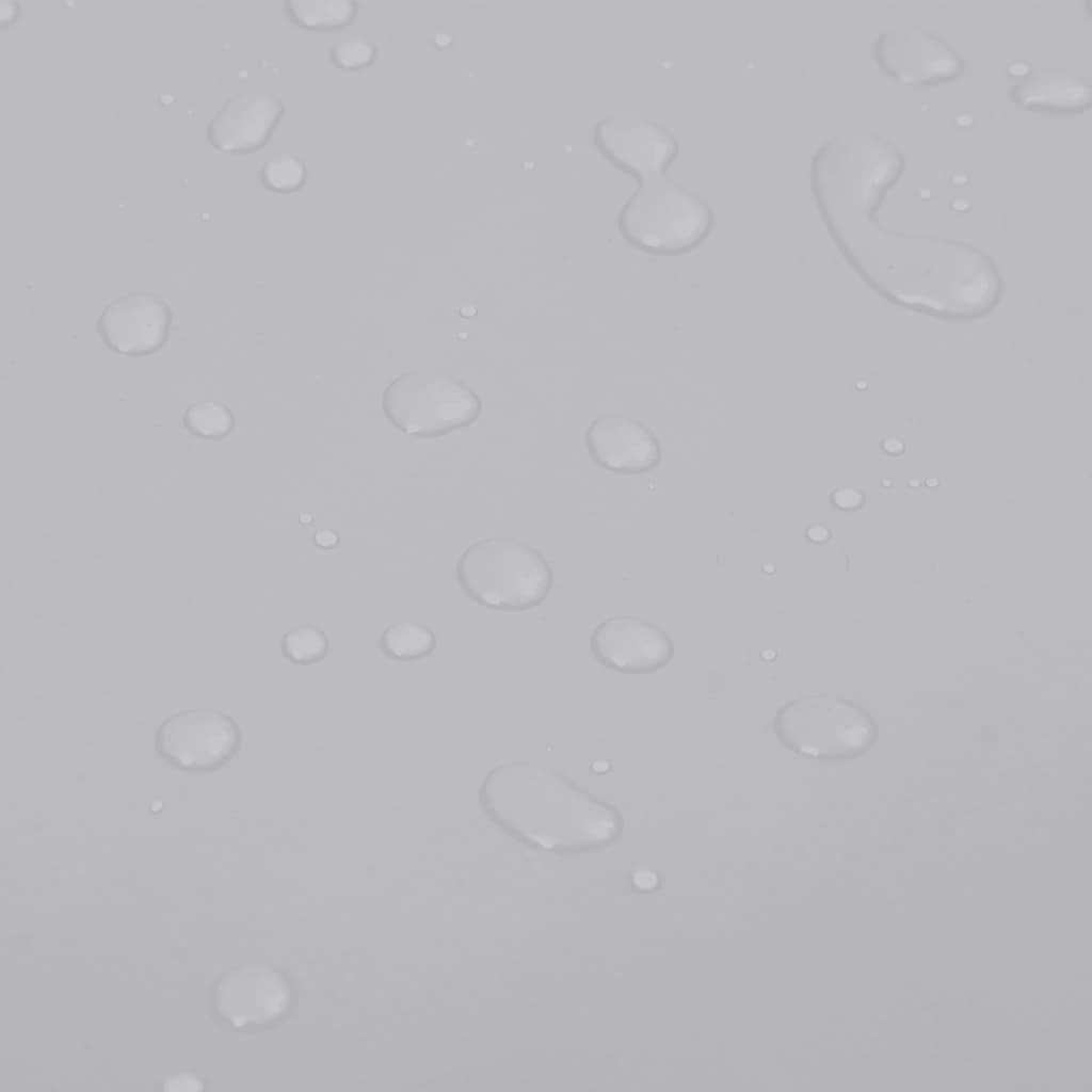 Telone grigio con rivestimento in PVC, 5 x 7 m, 650 g/m², antistrappo, impermeabile, con occhielli, resistente alle intemperie, per mobili da giardino, auto, barca, rimorchi, campeggio