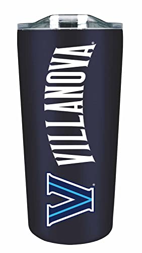 Campus Colors NCAA Stainless Steel Tumbler perfect for Gameday - 18 oz - Double Walled - Keeps Drinks Perfectly Insulated (Villanova Wildcats - Navy)