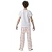 Yuiboo Rainbow Cloud Lounge Pants Long Sleep Pajama Printed PJ Bottoms Holiday with Pockets 6-8Y