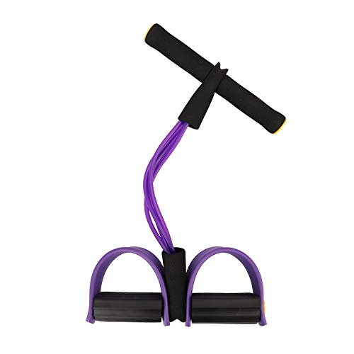 Máquina de puxar, Andoer Exercitador de pedal de corda de quatro tubos em casa Trator flexões de cor