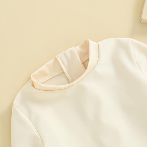 Kids Toddler Girls 3D Flower Swimsuit Flare Long Sleeve Ruffle Bodysuit One Piece Rashguard Swimsuit Bathing Suits4