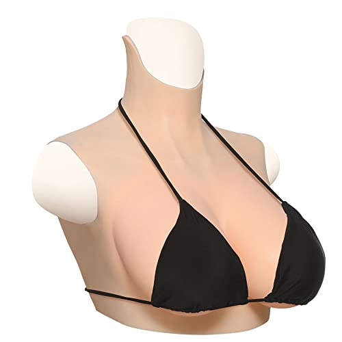 Formas de mama rellenas de silicona E Cup Touch Coraza suave Pecho Realista Prótesis para mastectomía Crossdresser/Nude Cover