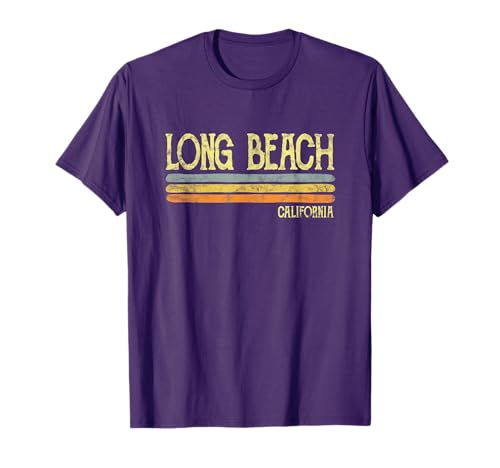 Vintage Long Beach California Ca T-shirt Love Gift Souvenir T-Shirt for Men Women Girls Kids