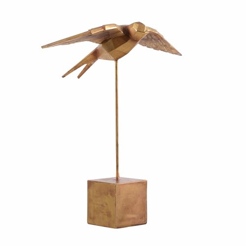 Estatua decorativa de golondrina en resina para mesa miniatura 3