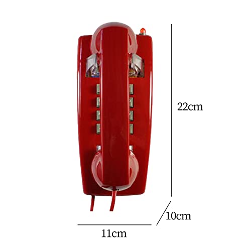 MYADDICTION-Wall-Phone-Handset-Volume-Control-Wall-Telephone-for-Living-Room-Office-Red-Home-Telephones-Accessories-Corded-Telephones-consumerelectronics