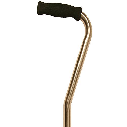 PCP Adjustable Lightweight Cane with Offset Handle, Bronze