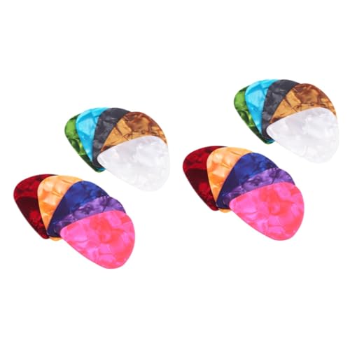 OFFSCH 100個のベースギターアクセサリー。エレクトリックアコースティックギターとウクレレギター用の頑丈で変形しないネイルピック。あらゆるレベルのプレーヤー向け。