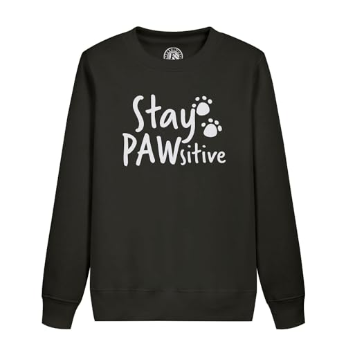 Sweatshirt enfant Stay Pawsitive le cadeau idéal pour les jeunes fans d'animaux