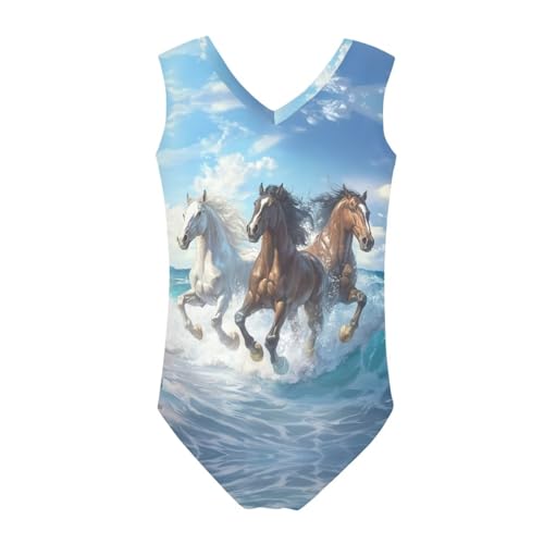 Cute Bathing Suit for Girls Swimsuit 3-14 Y Kids One-Piece Swimwear Sleeveless Quickly Dry Beach Swimsuits2