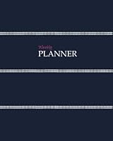 Weekly Planner 8"x10": It's That Kinda Day® Kahootie Co Planner, Compartmentalize Your Weekly Plan, Navy Mini Stripes 1956984143 Book Cover