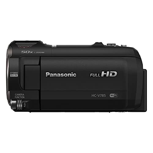 Image of Panasonic Full HD Video Camera Camcorder, 20X Optical Zoom, 1 /2.3 Inch BSI Sensor, HDR Capture, Wi-Fi Smartphone HC-V785 (Black)
