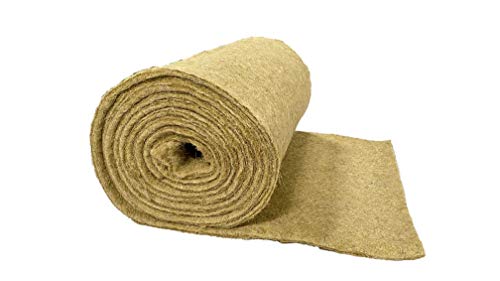 Nager-Teppich aus 100 % Hanf, Meterware, 0,60 m x 5,00 m x 1 cm dick, (EUR 9,97/mu00b2), Nagermatte geeignet als Käfig Bodenbedeckung z.B. für Kaninchen, Meerschweinchen, Hamster, Degus, Ratten und andere Nagetiere.
