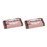 GANZ Fun Chocolate Bar Eraser 1.5 inch Rubber Novelty School and Office Supplies Pack of 2