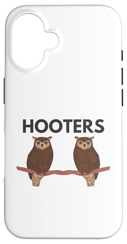 陽気なフーターズ ブラウンフクロウ 面白いフクロウ ミームデザイン スマホケース iPhone 16 用