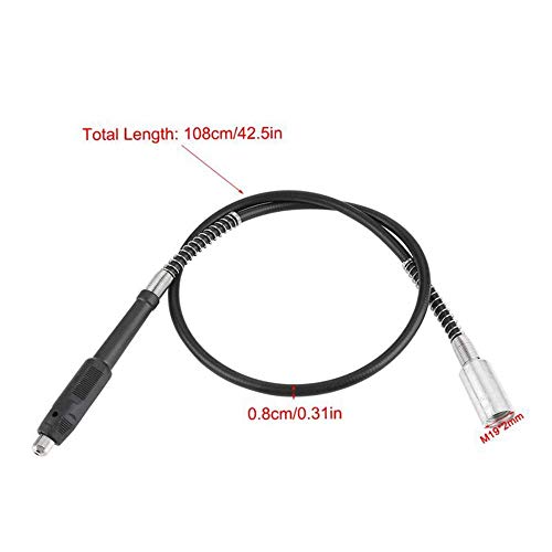 Image of DIY Crafts Pattern No # 7, Black Silver A, 108cm * 2cm for Dremel 3000 4000 Electric Drill Rotary Grinder Tool Attachments Flexible Shaft Fits P(Pattern No # 7, Black Silver A)
