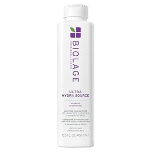 Biolage Ultra Hydra Source Shampoo – Deeply Moisturizes and Hydrates Very Dry Hair, Cleanses and Tames Frizz, For Thick, Coarse Hair, Infused with Micro-dosed with Cupuaçu Butter & Salicylic Acid