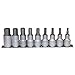 Price comparison product image Teng M1212 1/2-inch Clip Rail Metric Hex Socket Drive (9 Pieces)
