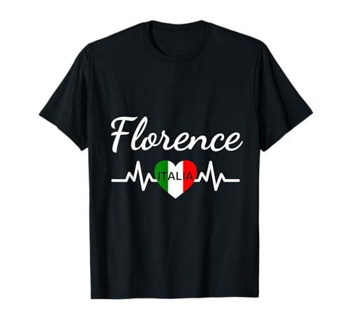 Florencia Italia Bandera Firenze Italia Souvenir a juego italiano Camiseta