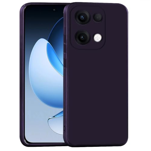 Image of Back Cover for Oppo Reno13 5G | Full Camera Protection | Premium Liquid Silicon Case | Flexible Bumper Case for Oppo Reno13 5G (Maroon Red)