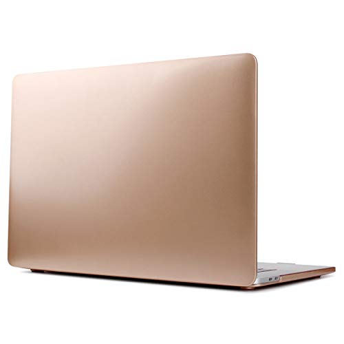 TwoL MacBook Pro 13 ハードケース 汚れ防止 薄型 耐衝撃 ゴム足付き 排気口設計 保護シェルカバー New Mac Pro Retina 13.3 インチ Touch Bar搭載/無しA1706/A1708/A1989/A2159モデル 対応, ゴールド