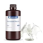 ANYCUBIC 3D Printer Resin 1KG, Standard 405nm UV Fast Curing Photopolymer Resin with High Precision and Low Shrinkage for 8K/14K LCD Resin 3D Printer, Clear