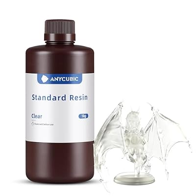 ANYCUBIC Resina de Impresora 3D, Resina Estándar de Curado por Luz UV de 405 nm con Alta Precisión y Curado Rápido y Excelente Fluidez para Impresión LCD 3D (Transparente, 1000g) | Ya disponible en tu tienda friki favorita! En mundofriki.es! ANYCUBIC Resina de Impresora 3D, Resina Estándar de Curado por Luz UV de 405 nm con Alta Precisión y Curado Rápido y Excelente Fluidez para Impresión LCD 3D (Transparente, 1000g) | Ya disponible en tu tienda friki favorita! En mundofriki.es!