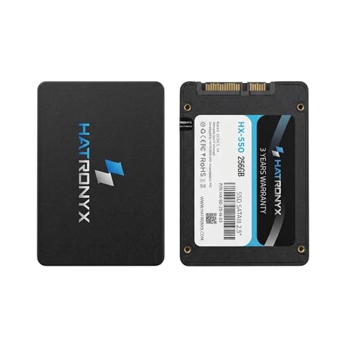 Image of HX-550 256GB 2.5 Inch SATA III Internal SSD with Micron 3D NAND | Up to 560MB /s Read & 518MB /s Write | High Speed SSD for Laptop Desktop Upgrade | 3+3 Year's Extended Warranty