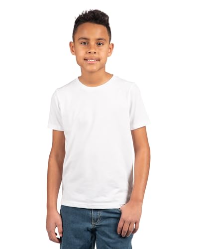 Next Level Big Boy's Crewneck Shrinkage Gorgeous T-Shirt, X-Large, White