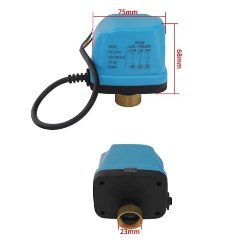 Electrovanne DC12V normalement fermée vanne à bille électrique 3 fils avec switch - 5
