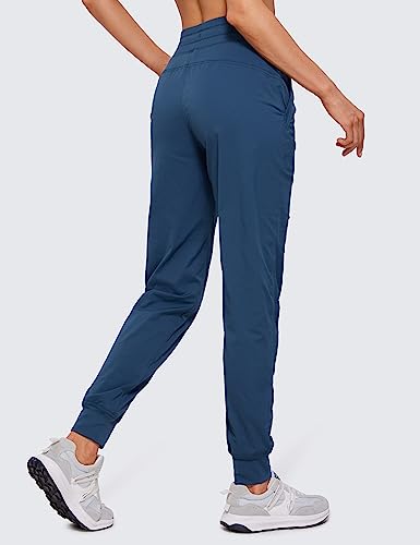 Image of CRZ YOGA Ease Line Joggers 26 inch /28.5 inch /30.5 inch | Casual, Lightweight, Ruched Design, Pockets, for Women